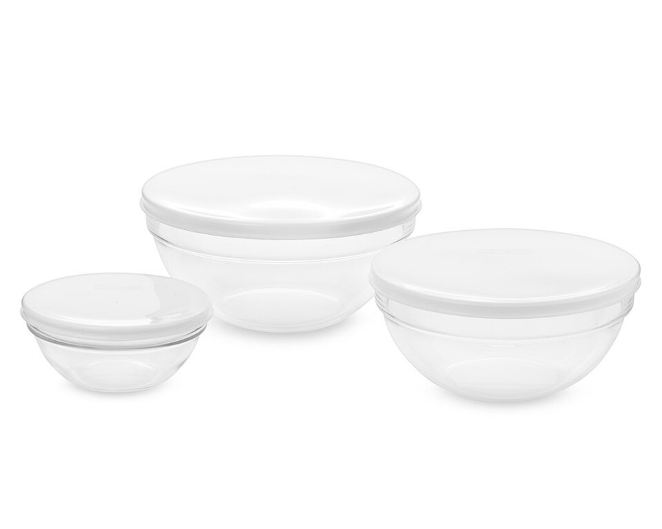 Glass Mixing Bowls with Lids, Set of 3 Williams Sonoma Australia
